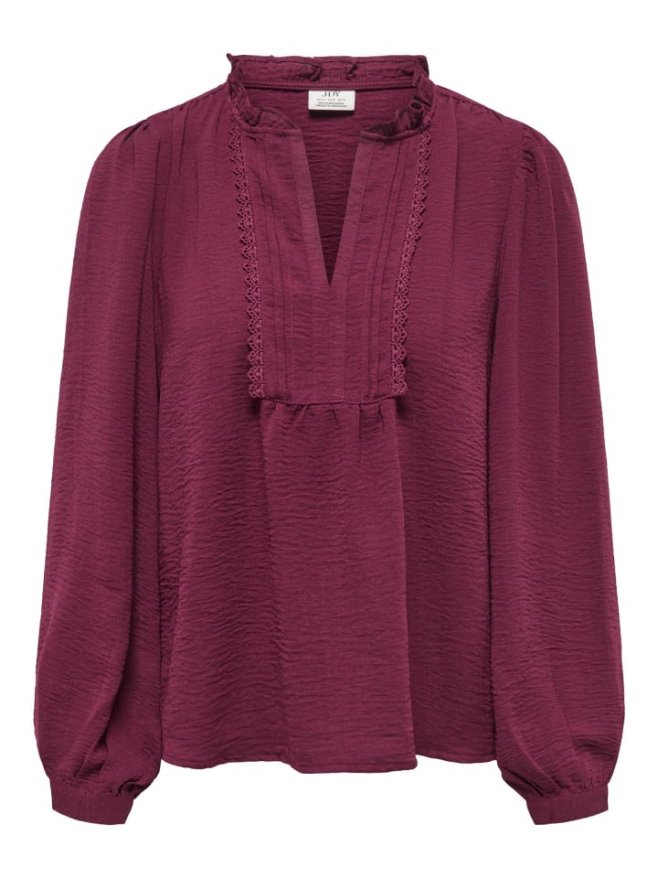 Bluse in Maroon Banner