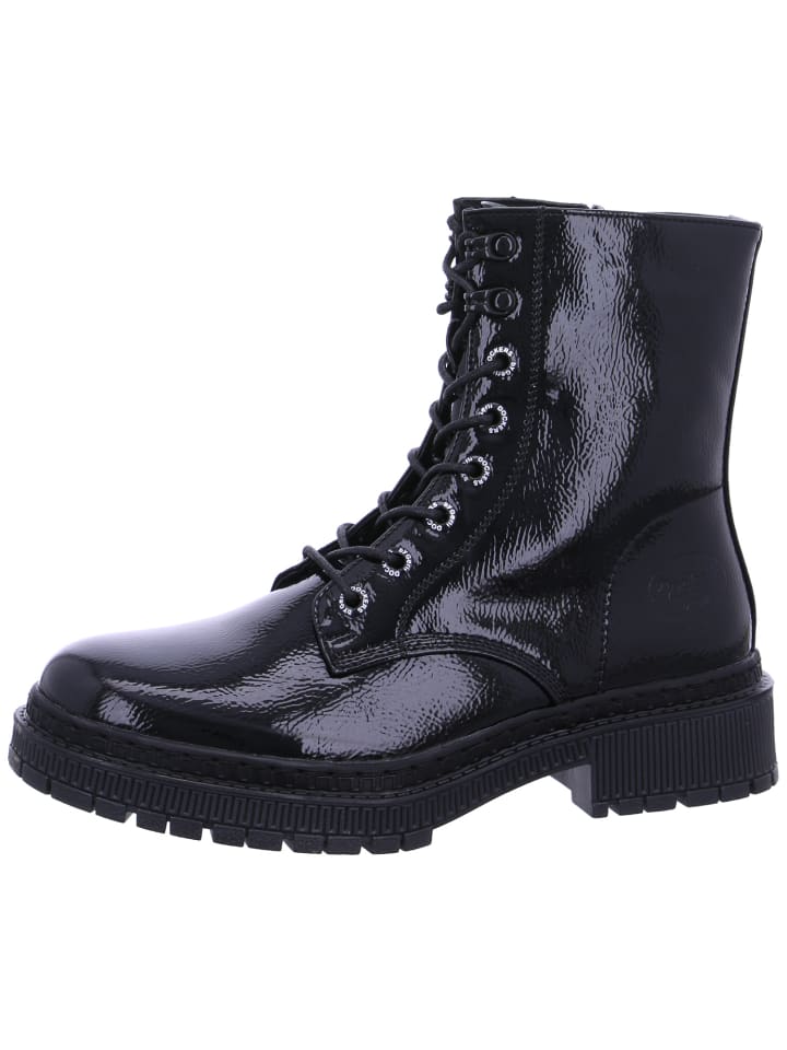 Schnürstiefel  in Schwarz