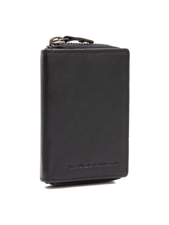Osum Geldbörse RFID Schutz Leder 11 cm black
