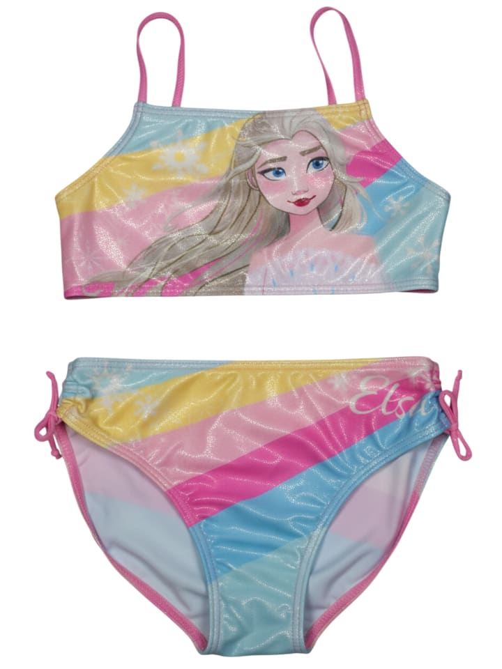 Disney Die Eiskönigin Bikini Elsa Frozen Zweiteiler Schwimmanzug in Mehrfarbig