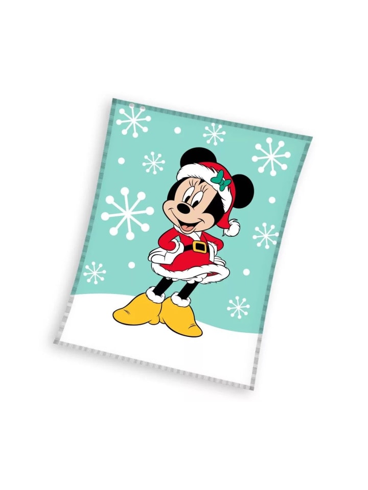 Minnie Snow Weihnachten Coral Fleece Decke 130x160cm