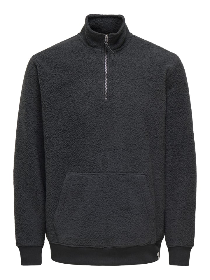 Fleece Sweatshirt in Black