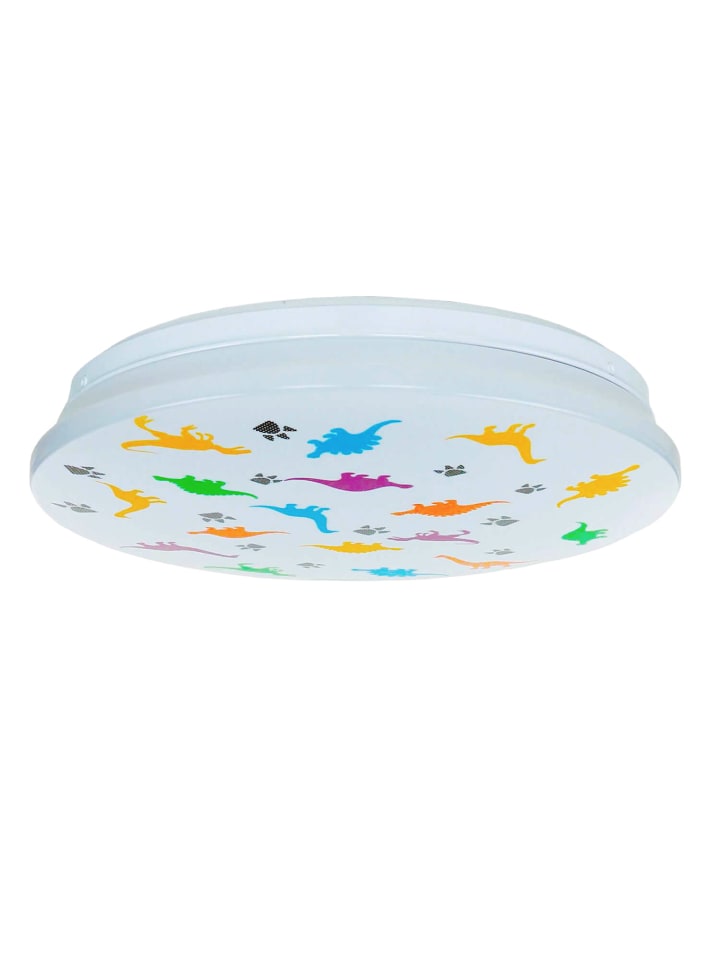 Deckenlampe EEK E Ø 33.5 x (H)7 cm in Weiß Bunt