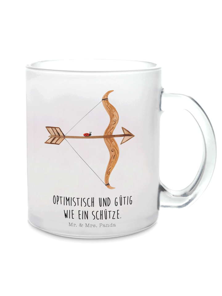 Tasse Sternzeichen Schütze mit Spruch in Transparent