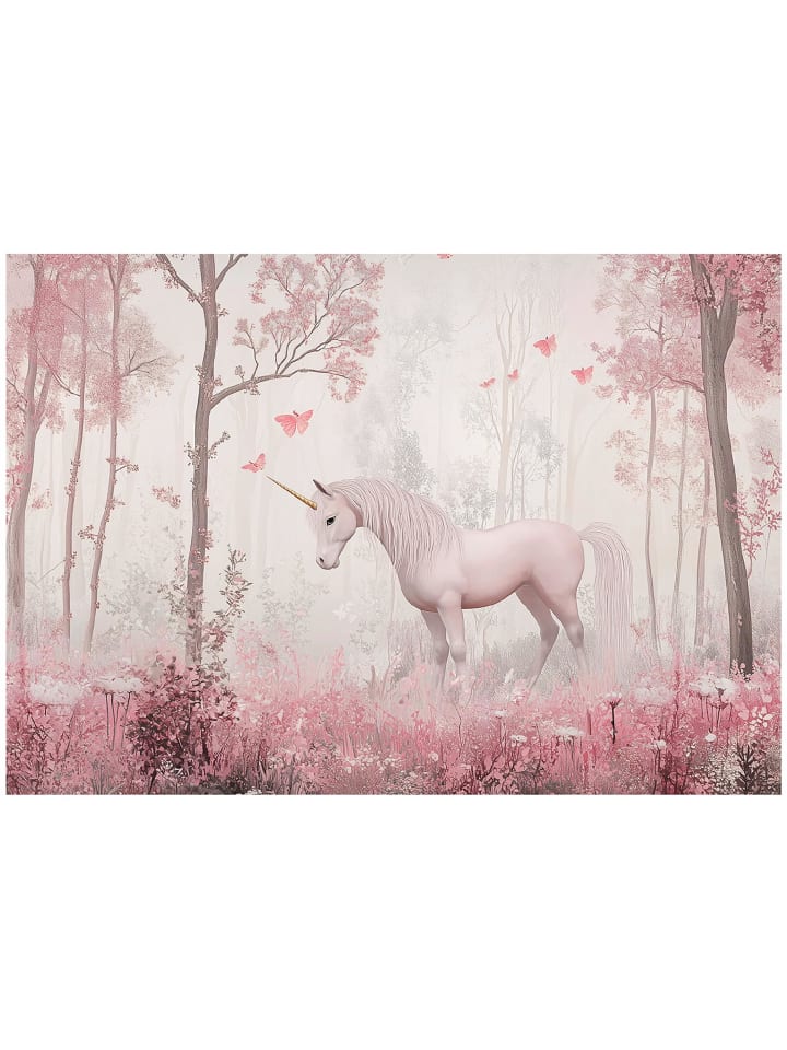 Fototapete Mädchen in Rosa