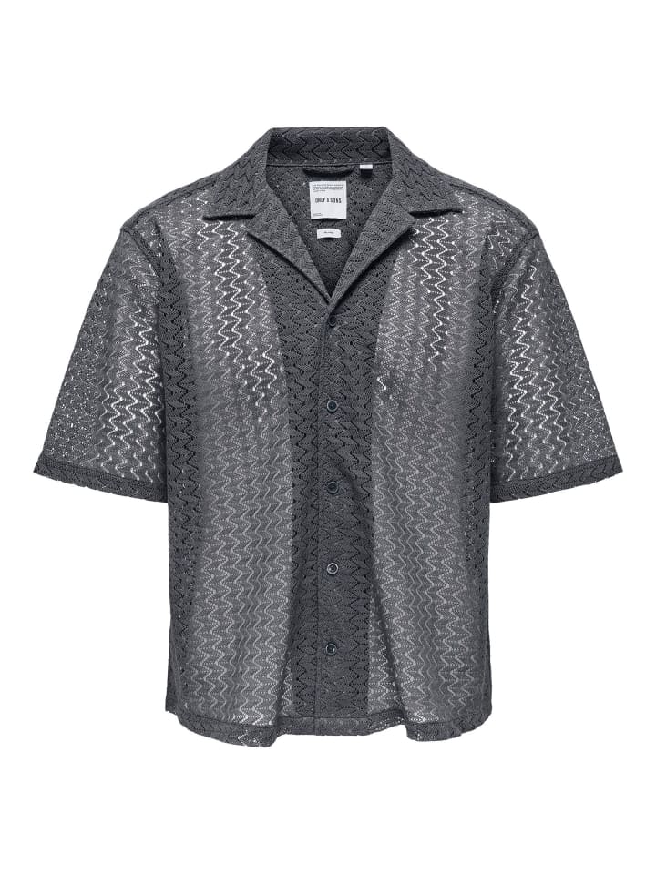 Hemd in Grey Pinstripe