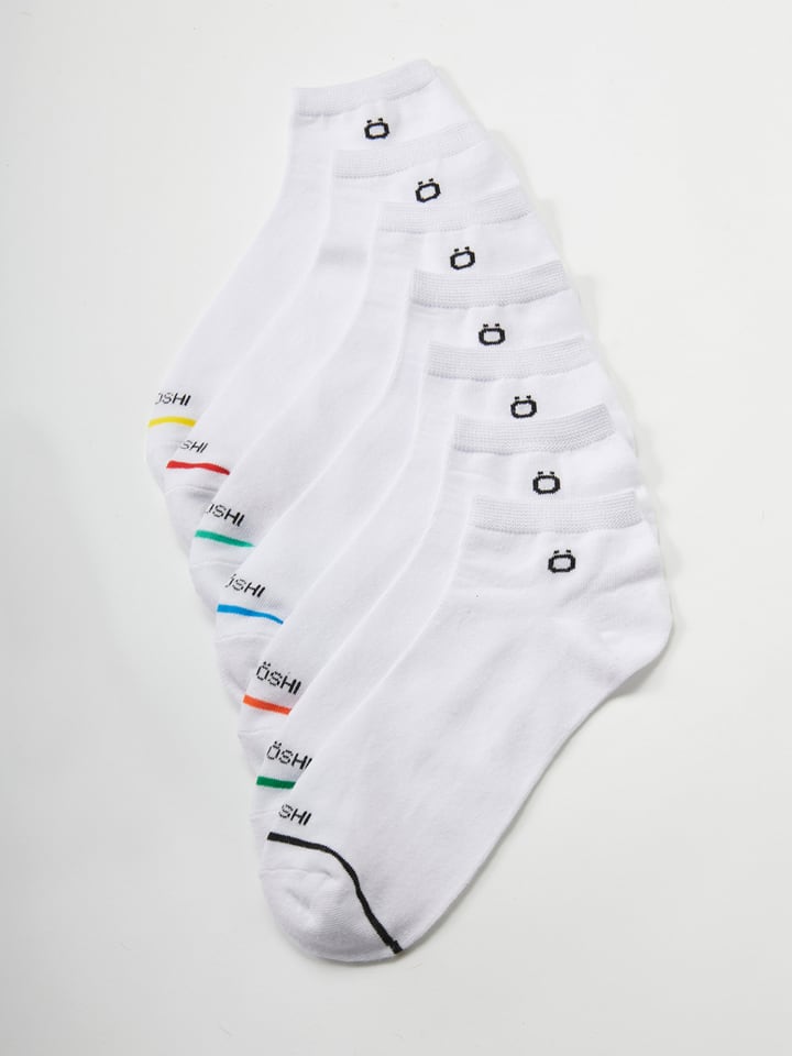 Pack socken in weiß