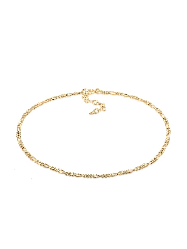 Fußschmuck 925 Sterling Silber Figaro in Gold