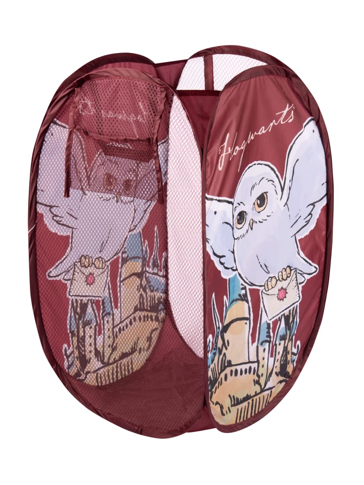 Harry Potter POP-UP Hedwig Eule Wäschekorb 34x34x59 cm in rot