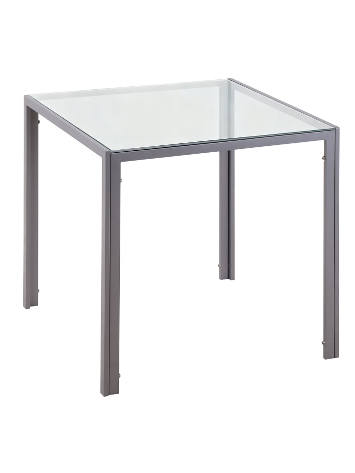 Esstisch in Grau 75L x 75B x 75H cm