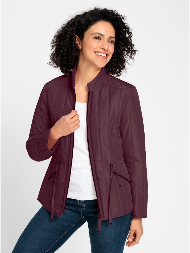 Steppjacke in burgund