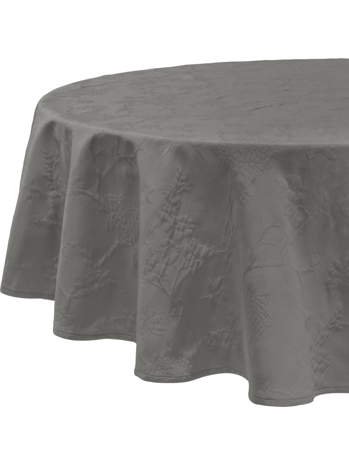 Jacquard, Baumwollmischung Tischdecke Arnsberg in anthrazit
