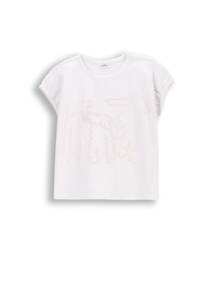 T-Shirt mit kurzen Ärmeln in weiß