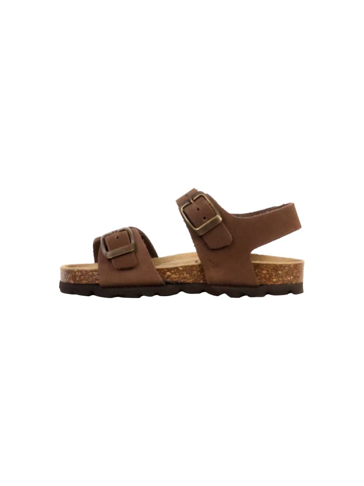 Kinder-Pantolette aus Leder „Noga Orion Edge“ Braun