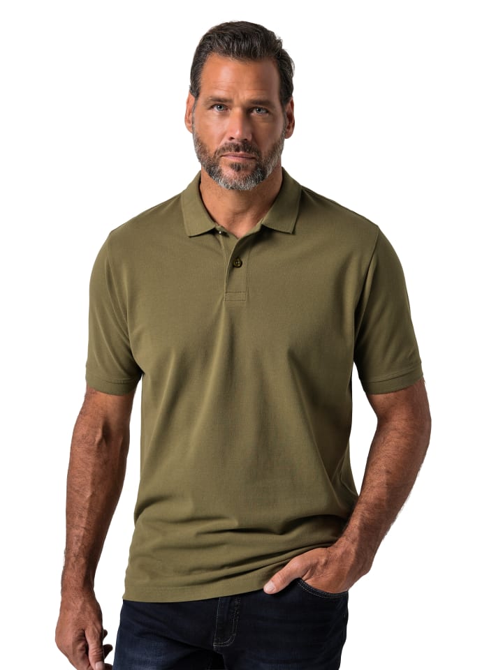 Poloshirt in dunkles olive