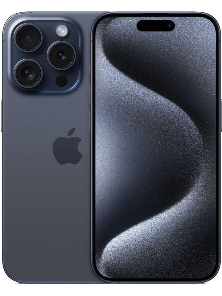 Apple iPhone 15 Pro 128GB refurbished in Titan Blau