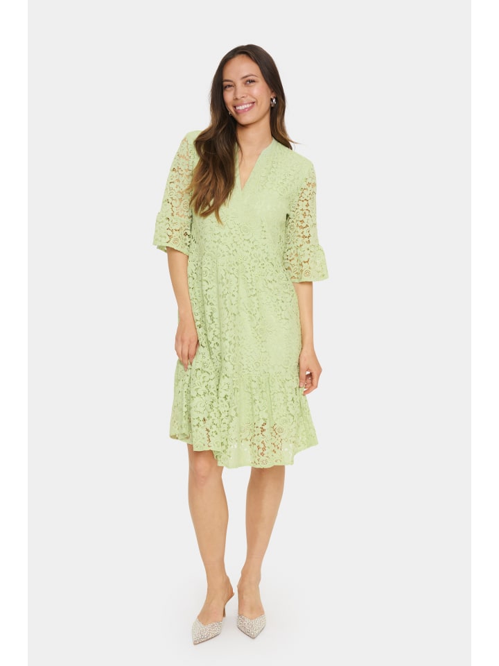 Kleid ZannaSZ Lockere Passform in Smoke Green