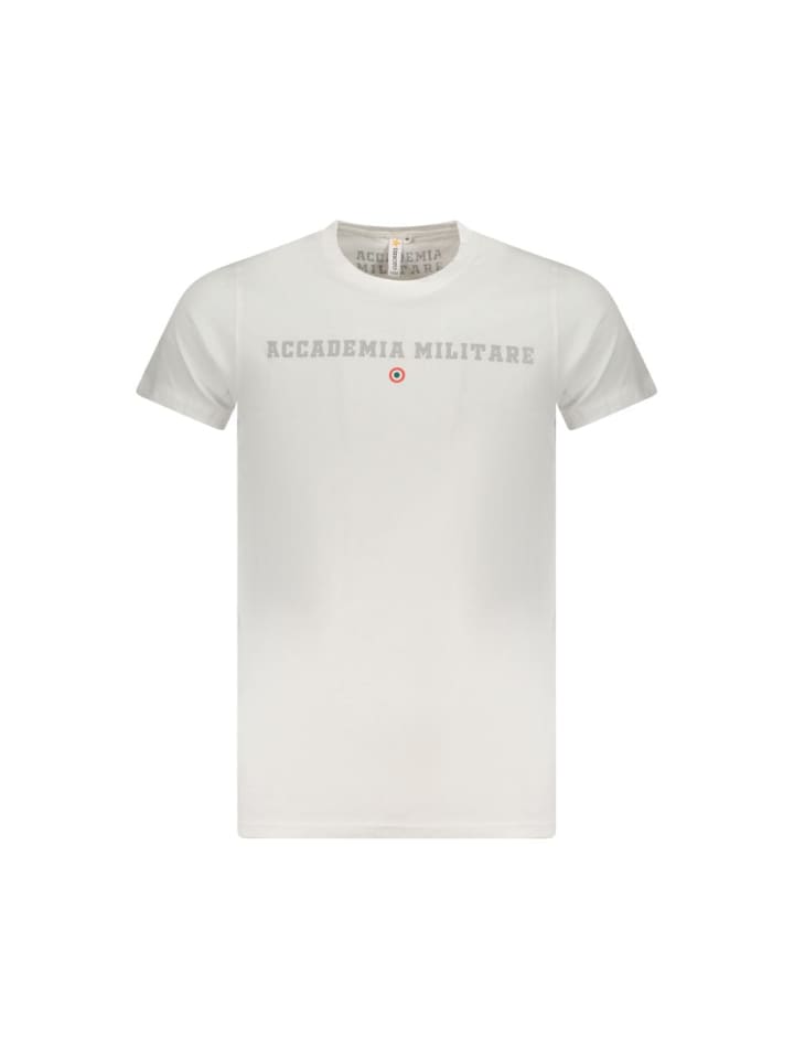 Weiß Baumwolle Herren T-Shirt