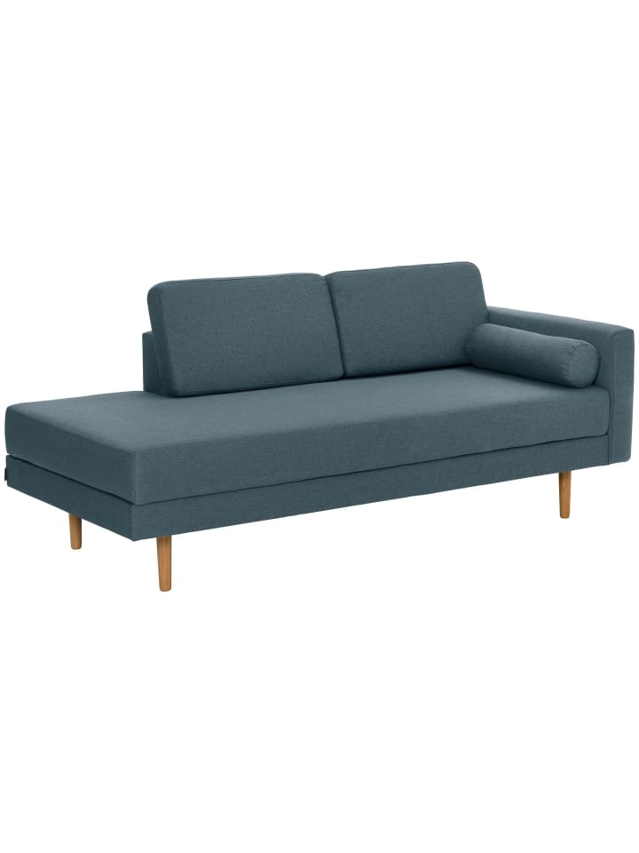 RECAMIERE Armlehne rechts Keara Flachgewebe blau-grau