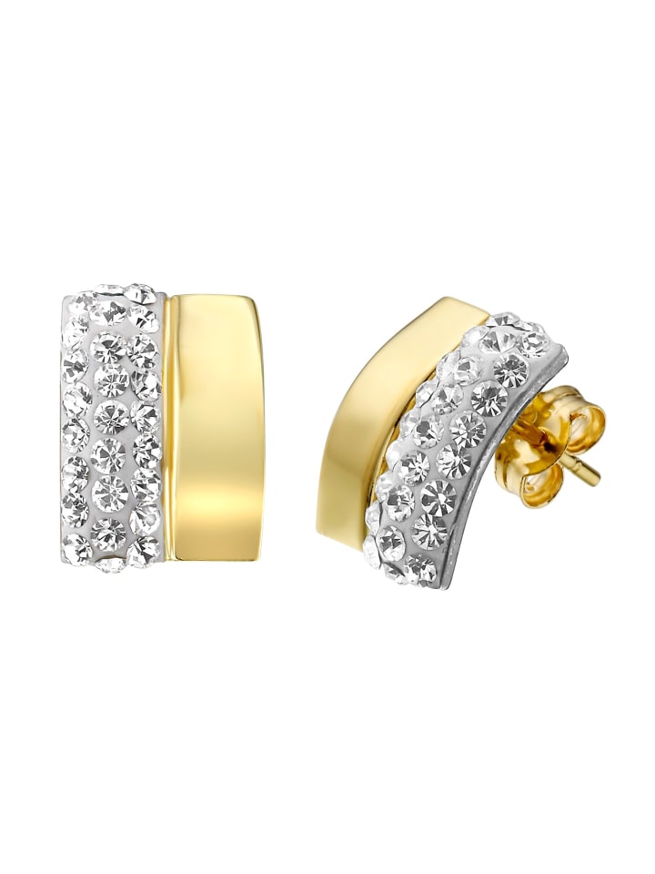 585 Gold Ohrringe  Rechteck