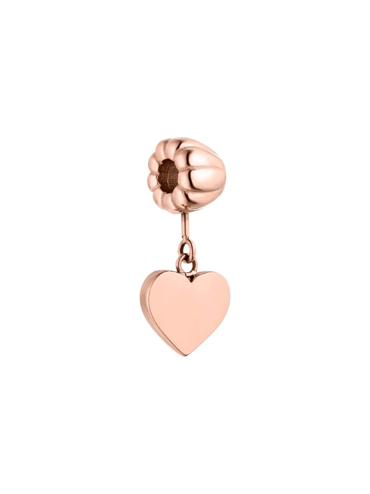 Charm LEI Engraveable Heart Rosegold