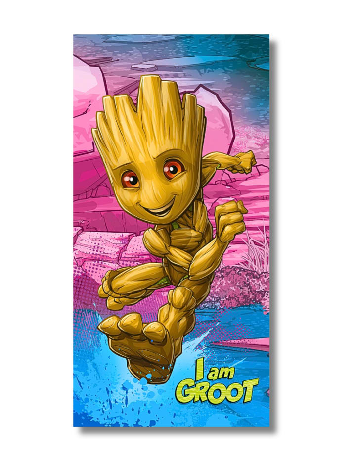 Strand-/Badetuch Marvel Groot  - (L) 140 cm x (B) 70 cm in Bunt