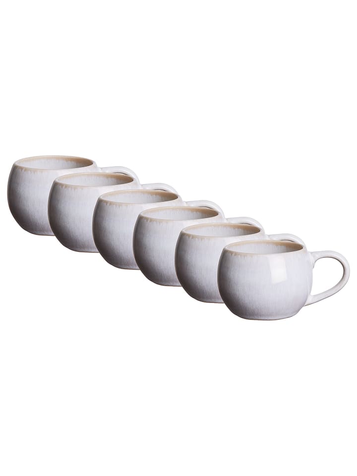 Butlers Espressotasse COTTAGE 6er-Set in Weiß