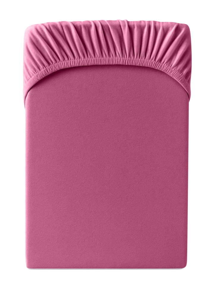 Spannbetttuch Edel-Jersey in pink