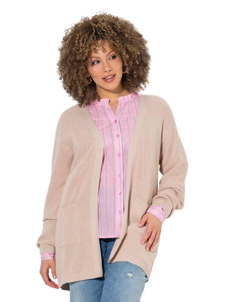 Cardigan in beige melange