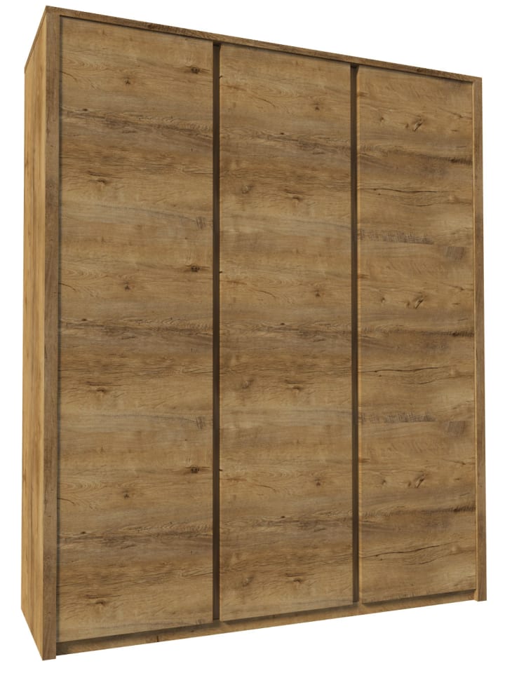 Kleiderschrank Montana Eiche Lefkas 166,3 / 53,3 / 196,6cm