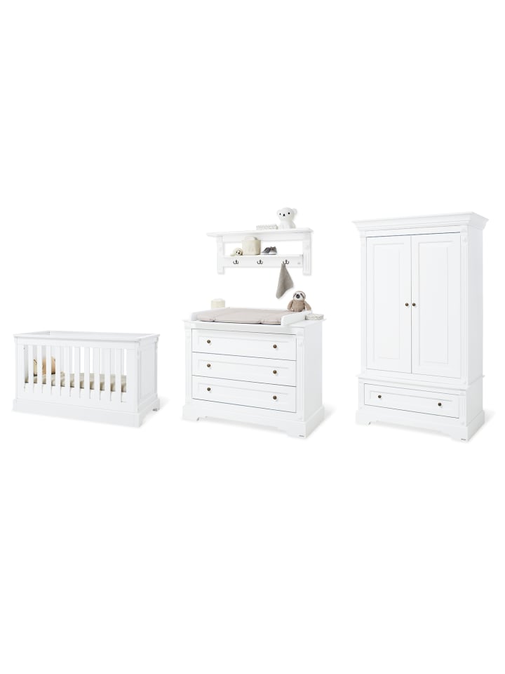 Kinderzimmer-Set Emilia breit inkl. Wandregal, 4-tlg.