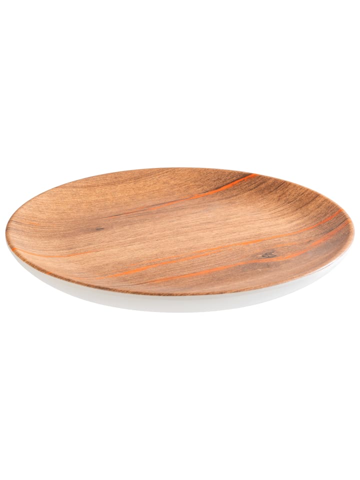 Teller in braun, Ø 20 cm, H: 1,5 cm