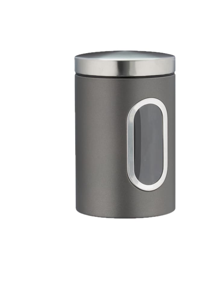 2x Vorratsdose in Grau - 1,4 l