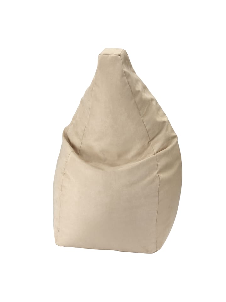 Großer Sitzsack 110 cm hoch in champagner