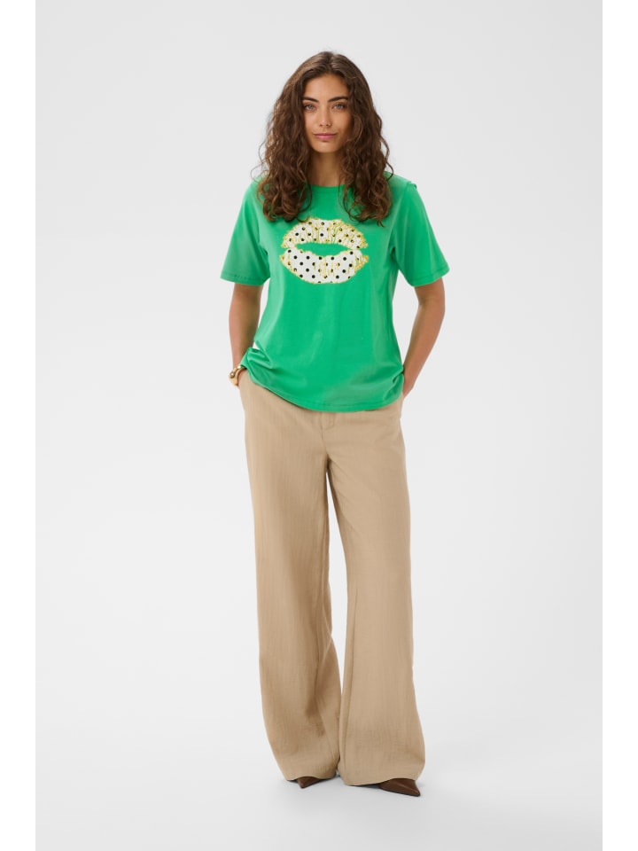 T-shirt CUcilie Classic fit in Holly Green