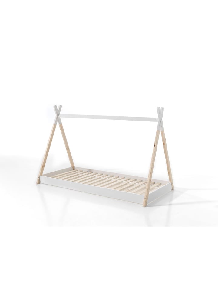 TIPI Karyn 206x136x106 aus Massivholz in Weiß/Natur