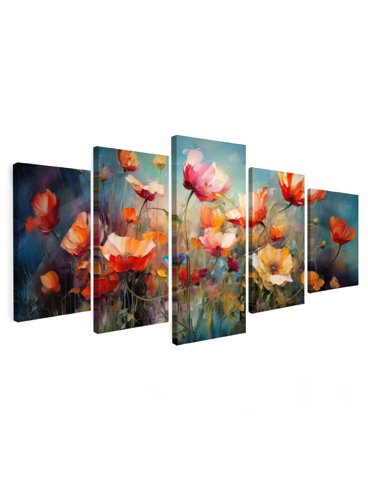 Leinwandbild 5er Set