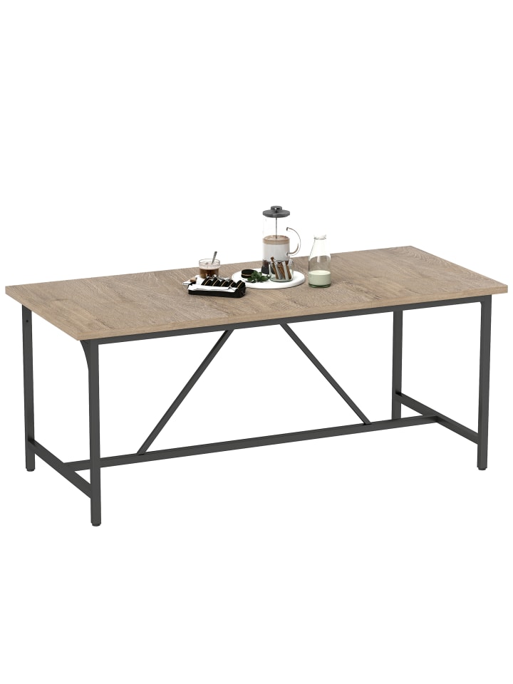 Esstisch-180L x 80B x 75,5H cm-Naturholz