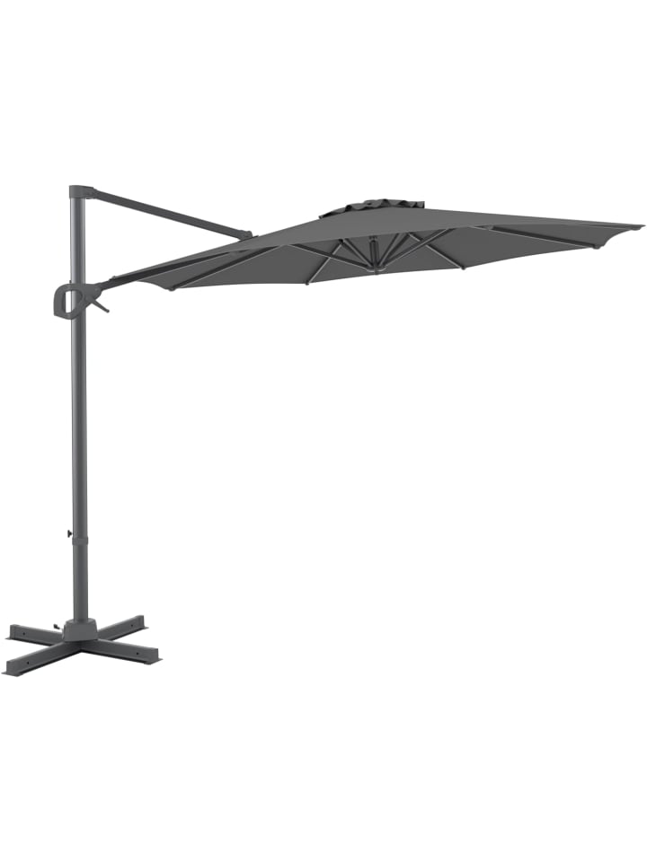 Sonnenschirm Alu 300 x 300 cm in Anthrazit