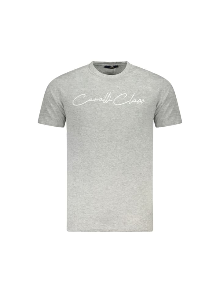 Grau Baumwolle Herren T-Shirt