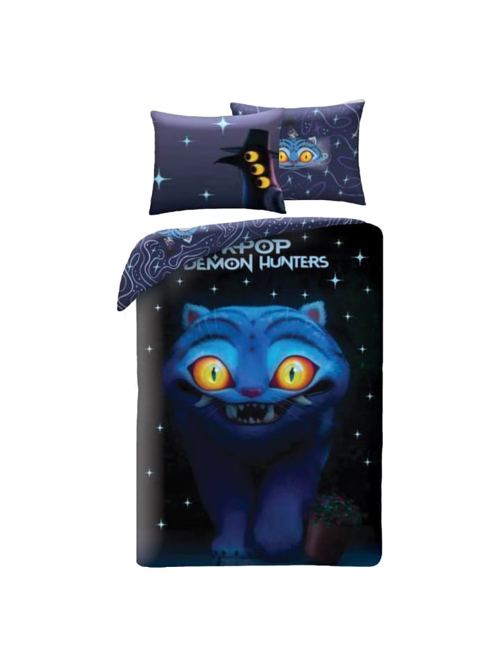 K-pop Demon Hunters Derpy Mikrofaser-Bettwäsche 140×200cm, 70x90 cm
