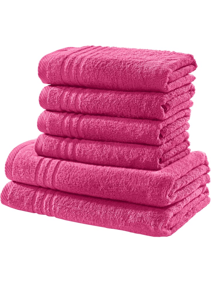 Frottier Frottier-Set uni 6-tlg. New York in pink
