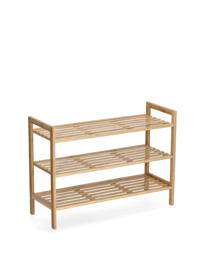 Bambusregal für Schuhe in Braun, 70 x 26 x 50 cm