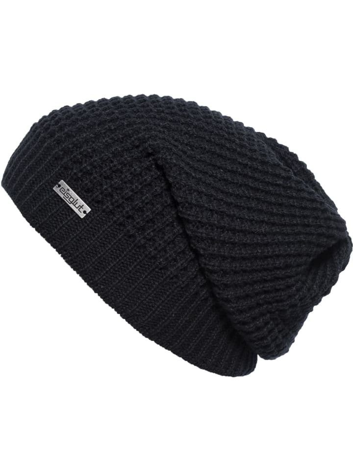 Strickmütze in schwarz