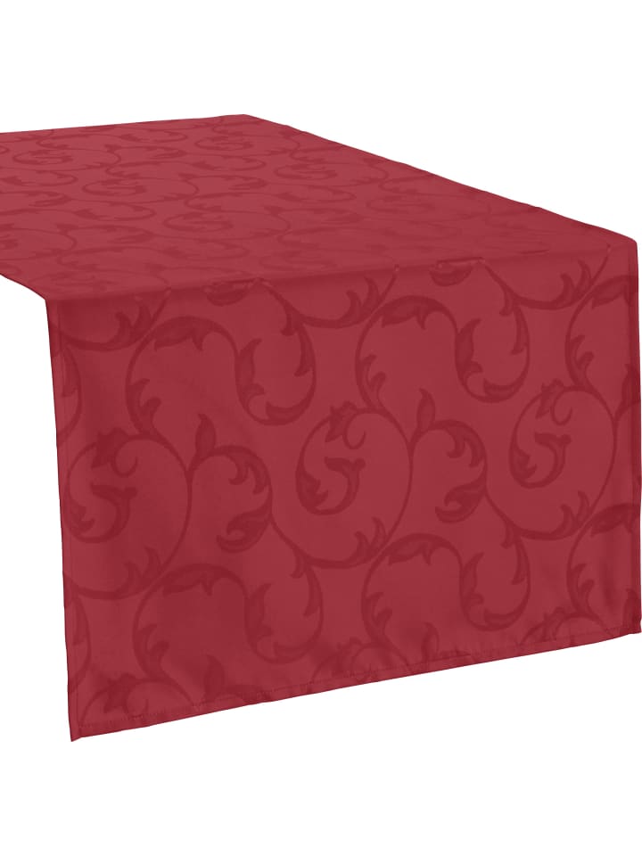 Jacquard Tischläufer Greven in rot