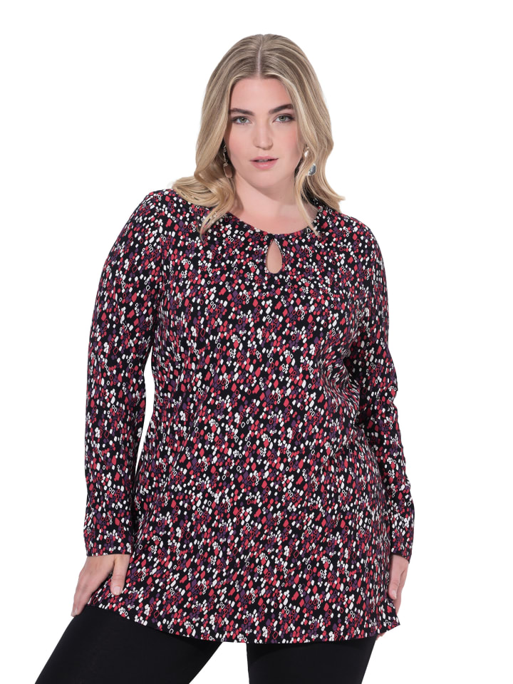Longshirt in rubinrot