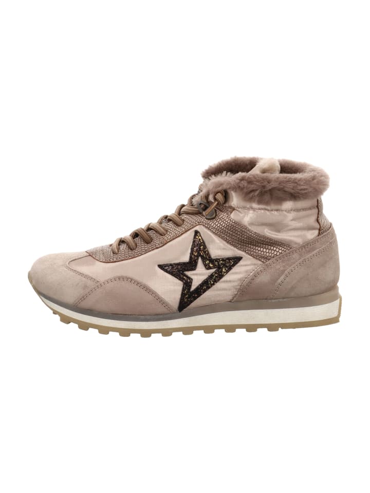 Sneaker High in Beige