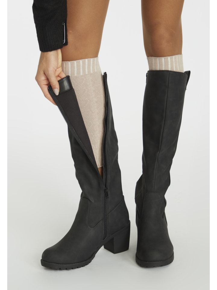 Stulpensocken in 1x beere, 1x mauve, 1x beige