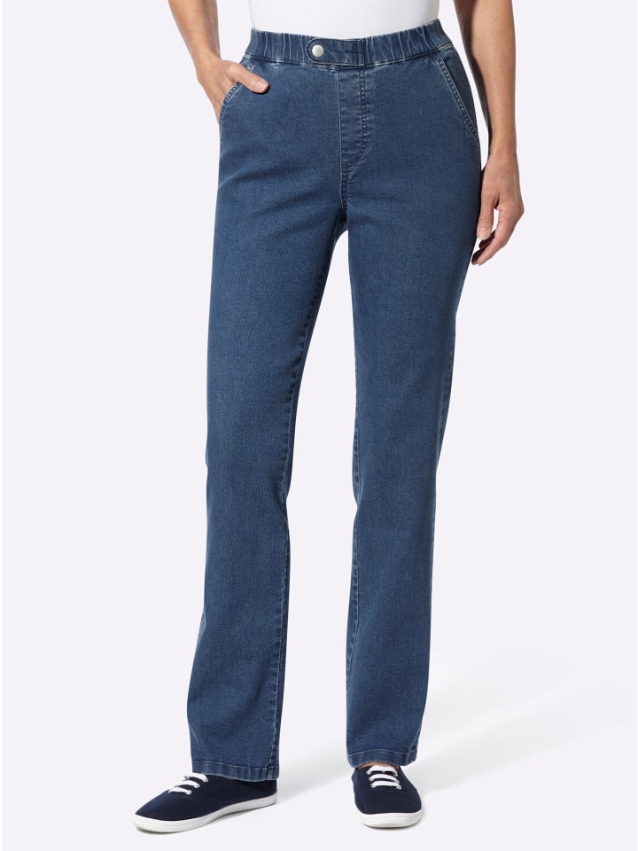 Jeans in blue-stone-washed