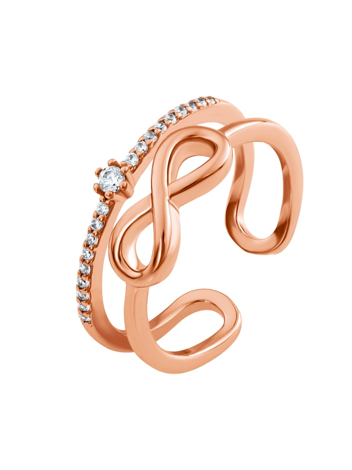 Fingerring Blenda rose goldfarben in rosegoldfarben